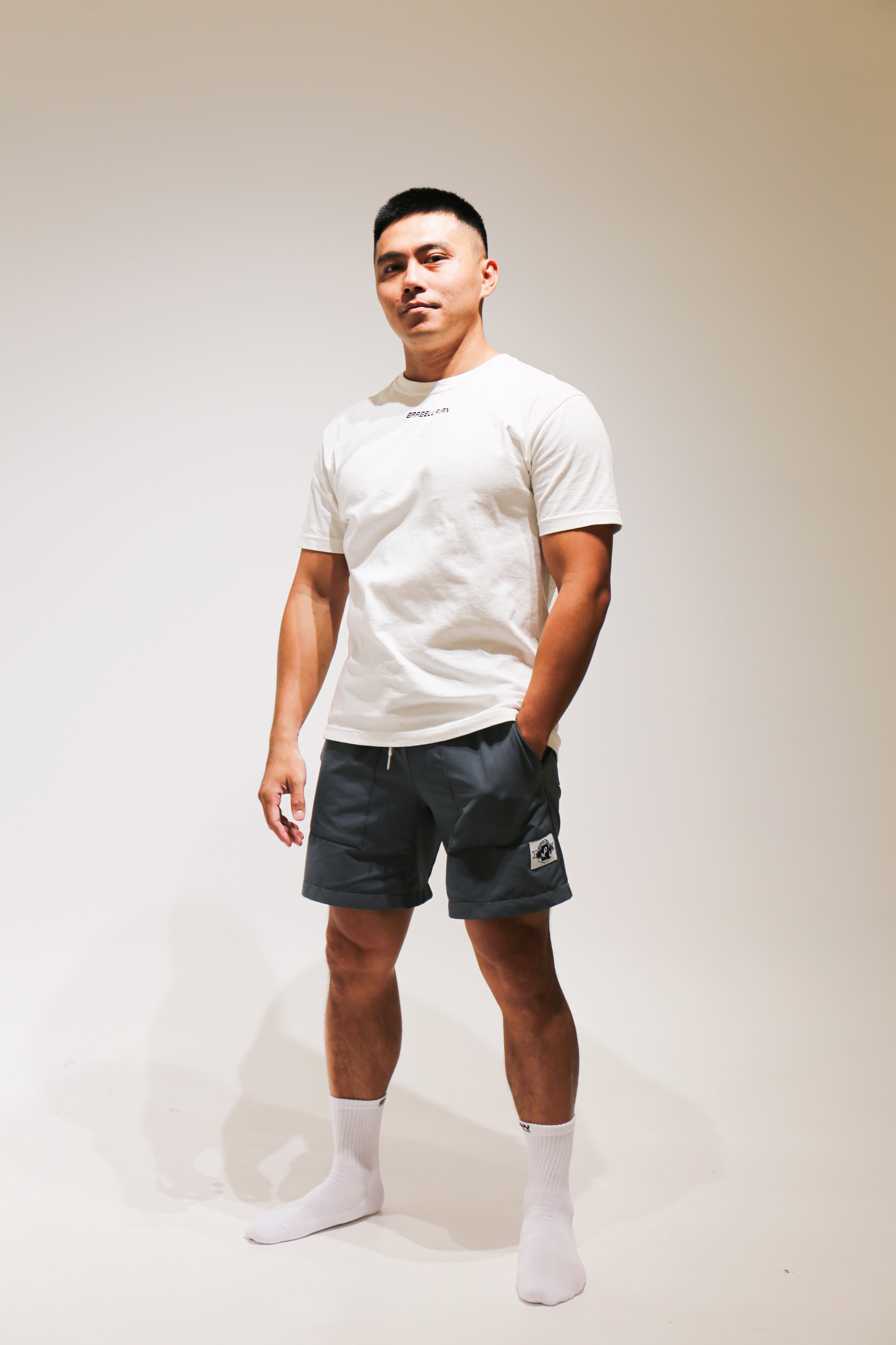 BARBELLRIAN purepower 重磅棉T-經典白